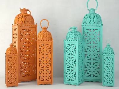 Metal Lanterns 3D model