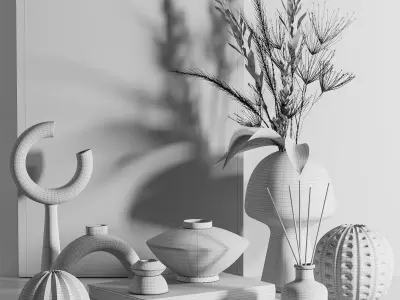 Decorative set010 3D model