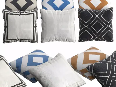 H and M Pillow Set 4 3D model
