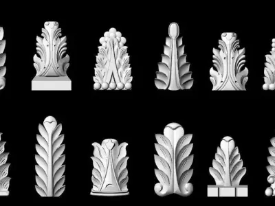 Pole Ornament Collection 3D model