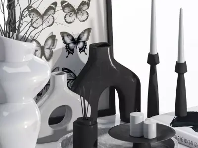 decorative set 01 3D model