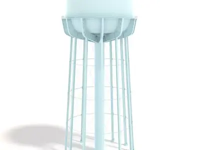 Water Tower of Thomaston 3D model