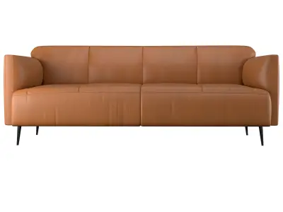 Sofa leather and fabric - Modena 3D model