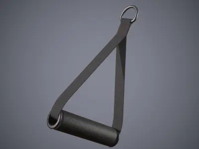 Resistance Handle Gym  Low-poly 3D model