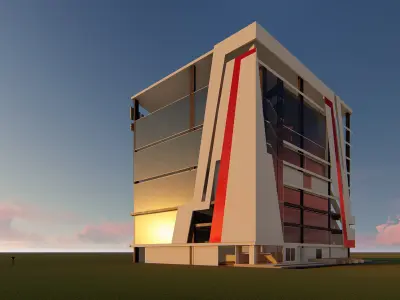 Sport Center building 3D model