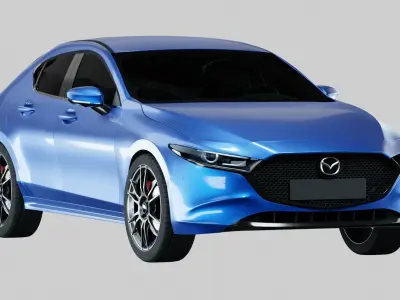 Mazda 3 hatchback 2019 3D model