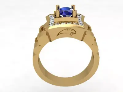 A Showcase of Luxury Men Rings Inspired by Watches 3D print model buy