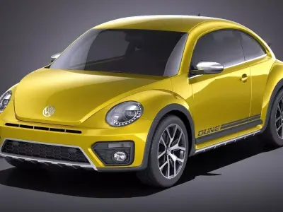 Volkswagen Beetle Dune 2018 VRAY 3D model