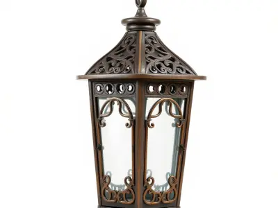 Ornate Vintage Lantern Model Pack Low-poly 3D model