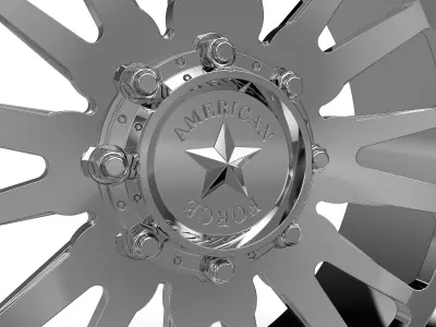AMERICAN RACING CK10 QUANTUM CC WHEEL 3D print model