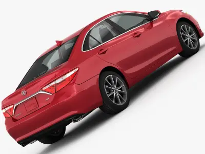 Toyota Camry XSE 2015 detailed interior 3D model