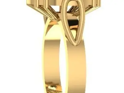 RING for stone 13mm Free 3D model