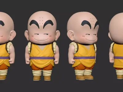 Krillin Kid 3D print model