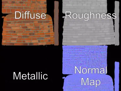 Red Brick Wall model pack Texture