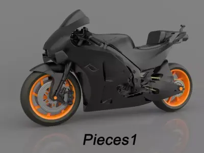 REPSOL RC213V MOTOGP RACING 2021 READY TO PRINT STL FILE 3D print model