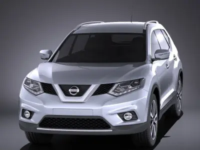 Nissan X-Trail 2016 VRAY 3D model