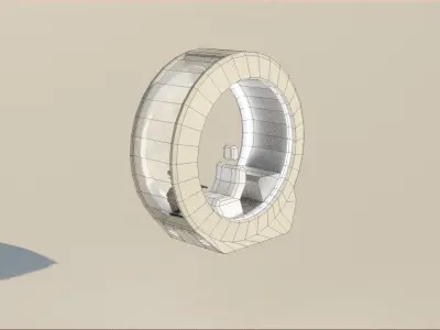 Low Poly Sci Fi Car  Free low-poly 3D model