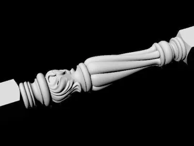 antique baluster 3D model get