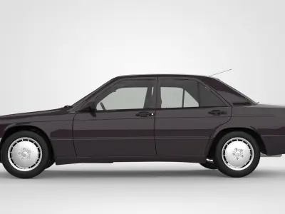 Mercedes Benz 190E 1990 W201 3D model