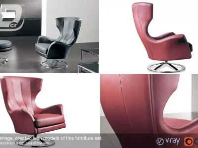 Ibera lazy chair 3D model
