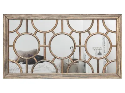 Kimberlee Geometrical Circles Decorative Rectangular  MTNA4435 3D model