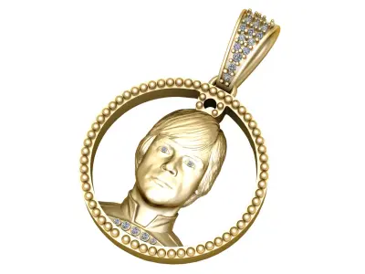 PRINCE FACE PENDANT 3D PRINTABLE MODEL  3D print model