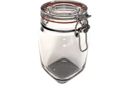 Glass Jar - medium 3D model