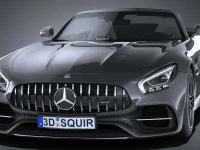 Mercedes AMG GT C Roadster 2017 3D model