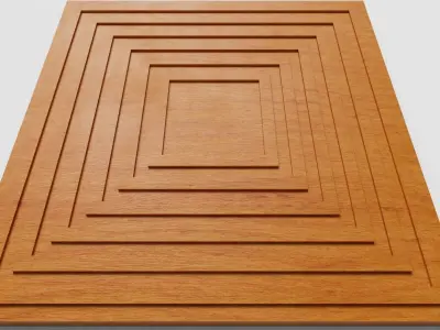 panel for CNC wood carving Free 3D model purchase