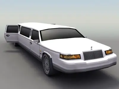 Stretch Limo Low-poly 3D model