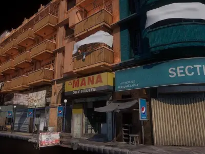 BURNSROAD GREEN BUILDING Low-poly 3D model