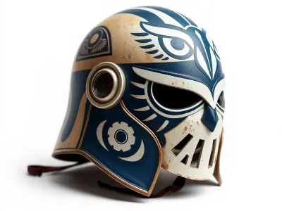 Viking Warrior Helmet model pack Low-poly 3D model