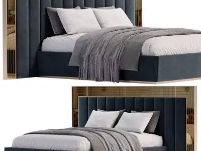 Badem Metal Bed By Evgor luxury 3D model