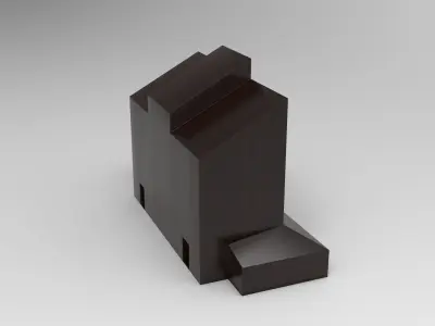 Wood House Low-poly 3D model