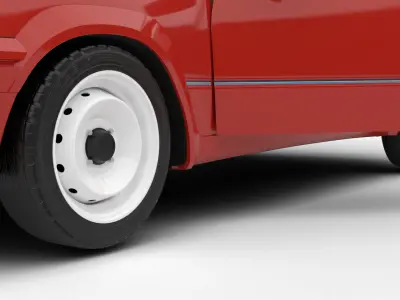 Peugeot 205 Rallye 1 3 1991 HQ 3d model 3D model