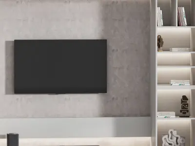 Modern TV Wall 027 3D model
