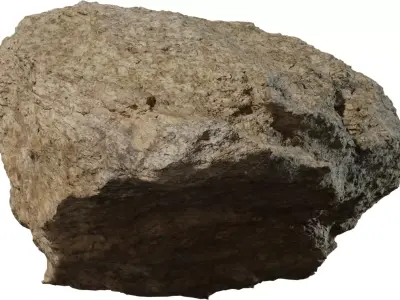 Realistic Sandstone Rock 3D Model  Low-poly 3D model