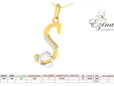 All Alphabet pendent 3D print model