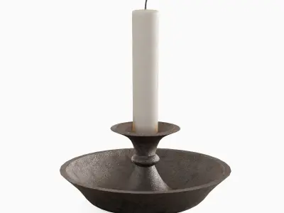 Candle Holder 02 Low-poly 3D model purchase