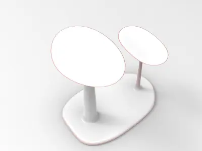Pusto Children Desk Set Low-poly 3D model