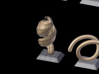 Decorative Abstract Elements 2 Low-poly 3D model
