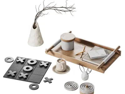 Decorative SET 01 3D model
