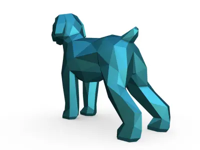 Wheaten Terrier dog 3D print model