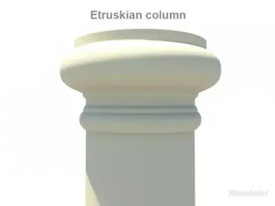 Etruskian column 3D model
