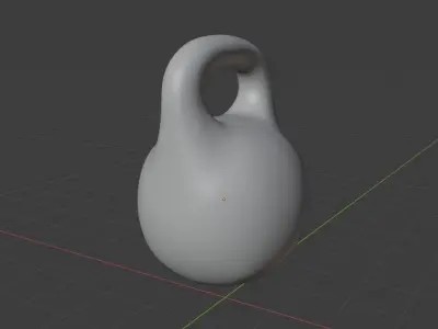 Kettlebell Low-poly 3D model