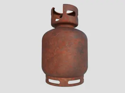 Gas Bottle M2 old version Low-poly 3D model