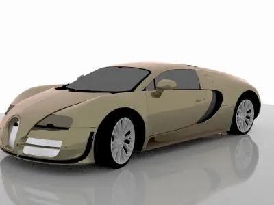 Yellow Car 3D model