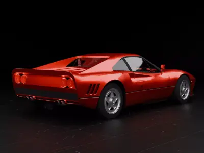 ferrari 288 gto  Free low-poly 3D model