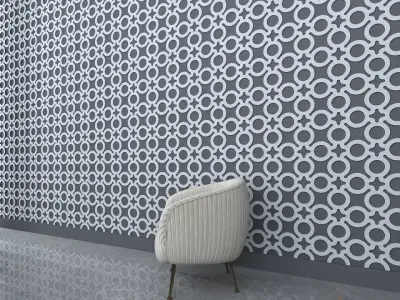 3d wall panel Low-poly 3D model