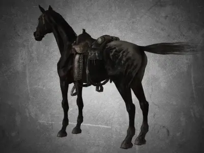 Horse - Famine 3D model